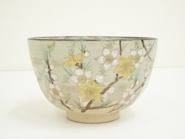 道具 ] - 道具 京焼 橋本城岳造 乾山写桃柳文茶碗（共箱） | ネット